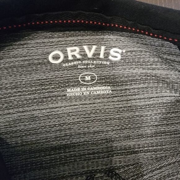 Orvis | Grey & Black Raglan Long Sleeve Tee Medium - Picture 4 of 6